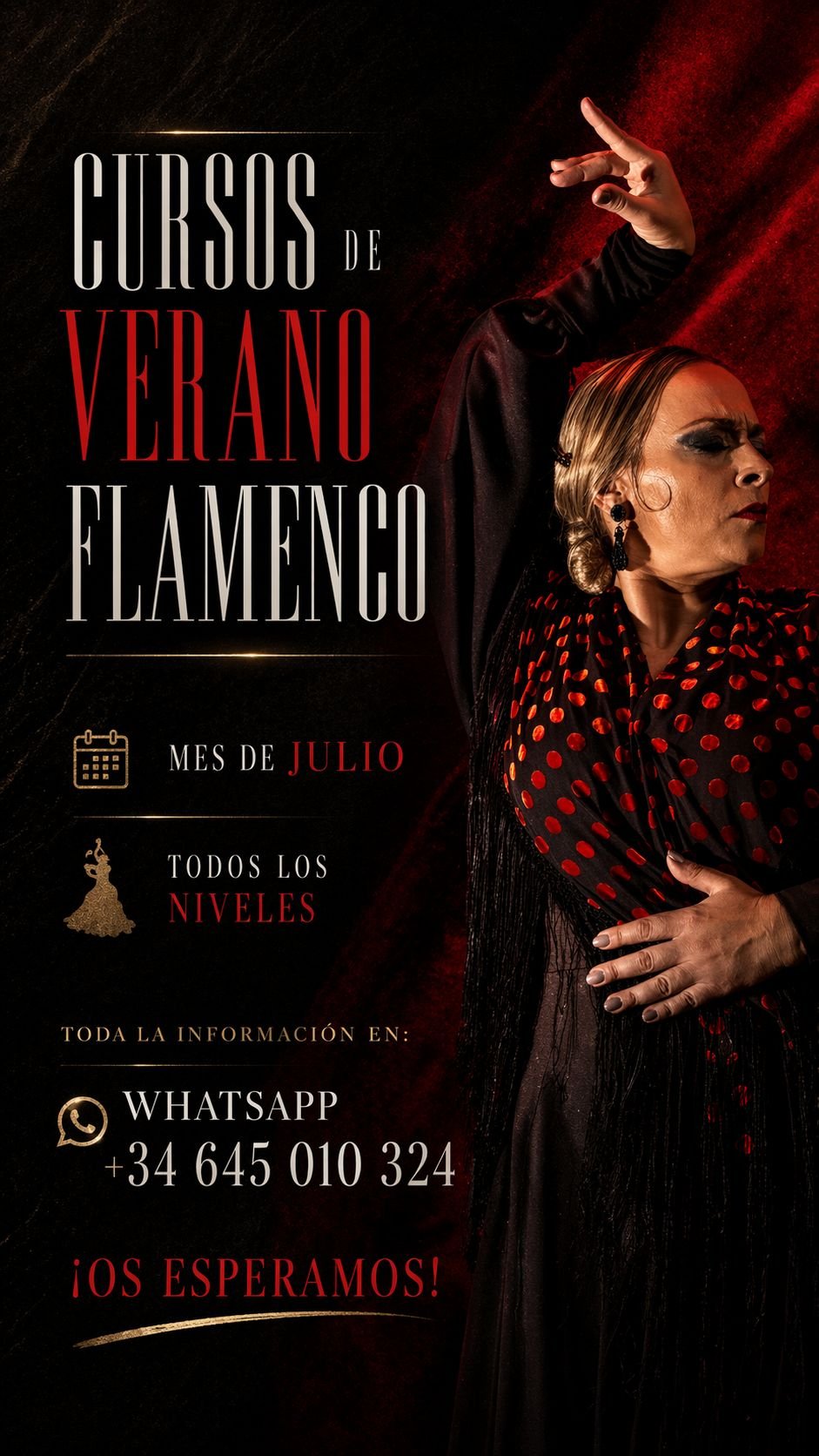 Cartel Cursos de Verano Flamenco
